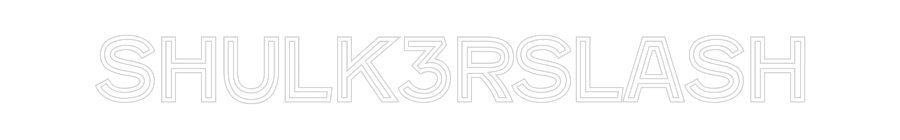 Custom Neon Text- Shulk3rSlash