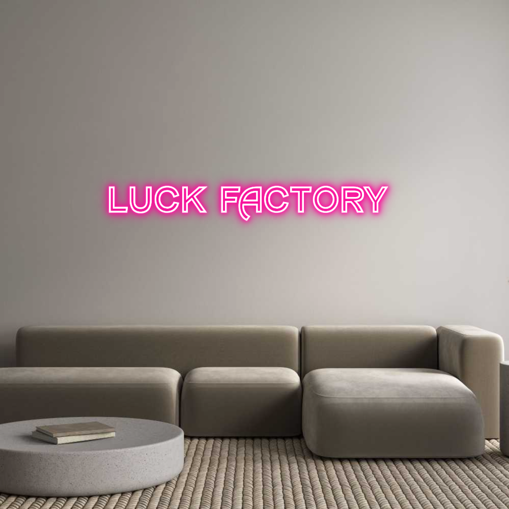 Custom Neon Text - LUCK FACTORY