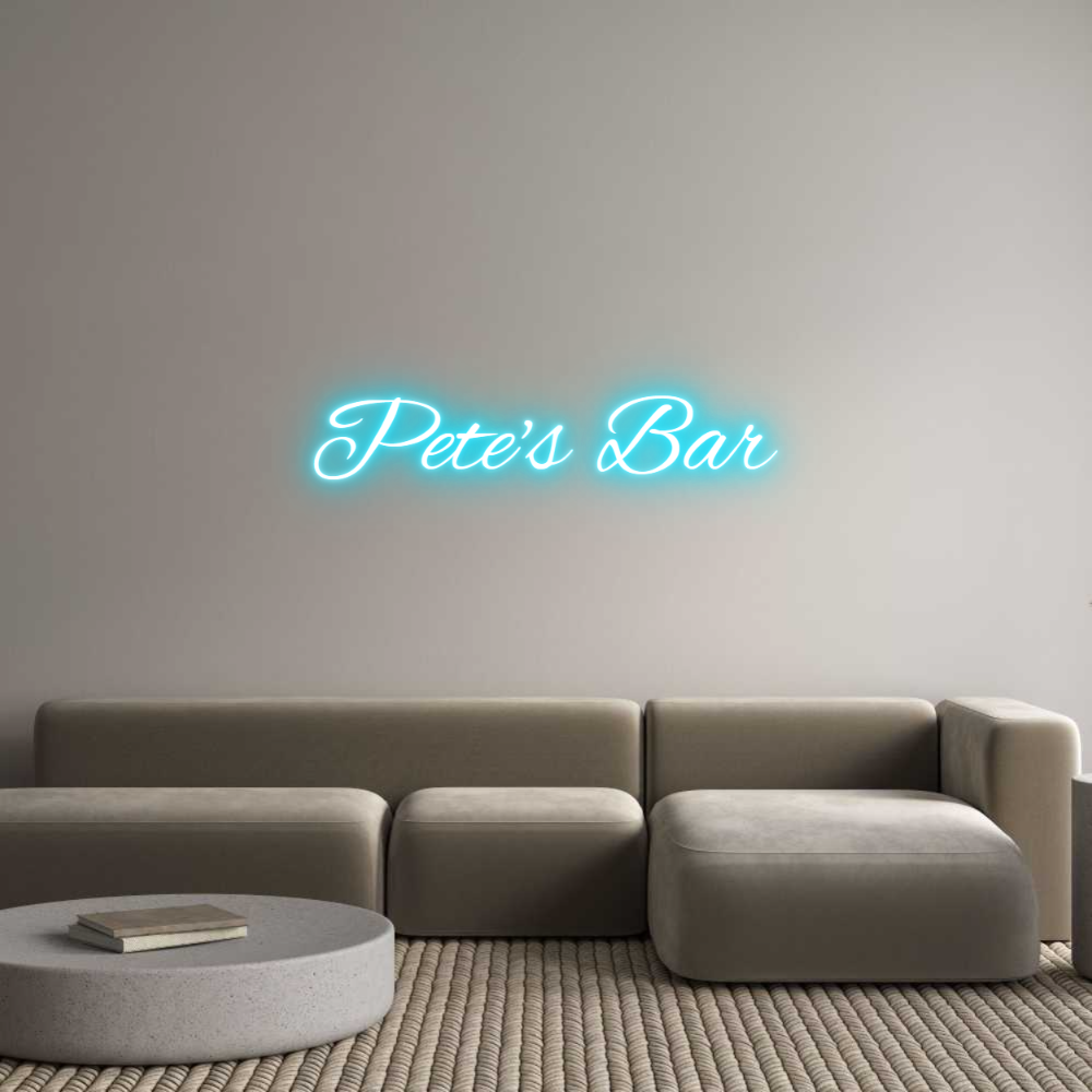 Custom Neon Text- Pete's Bar