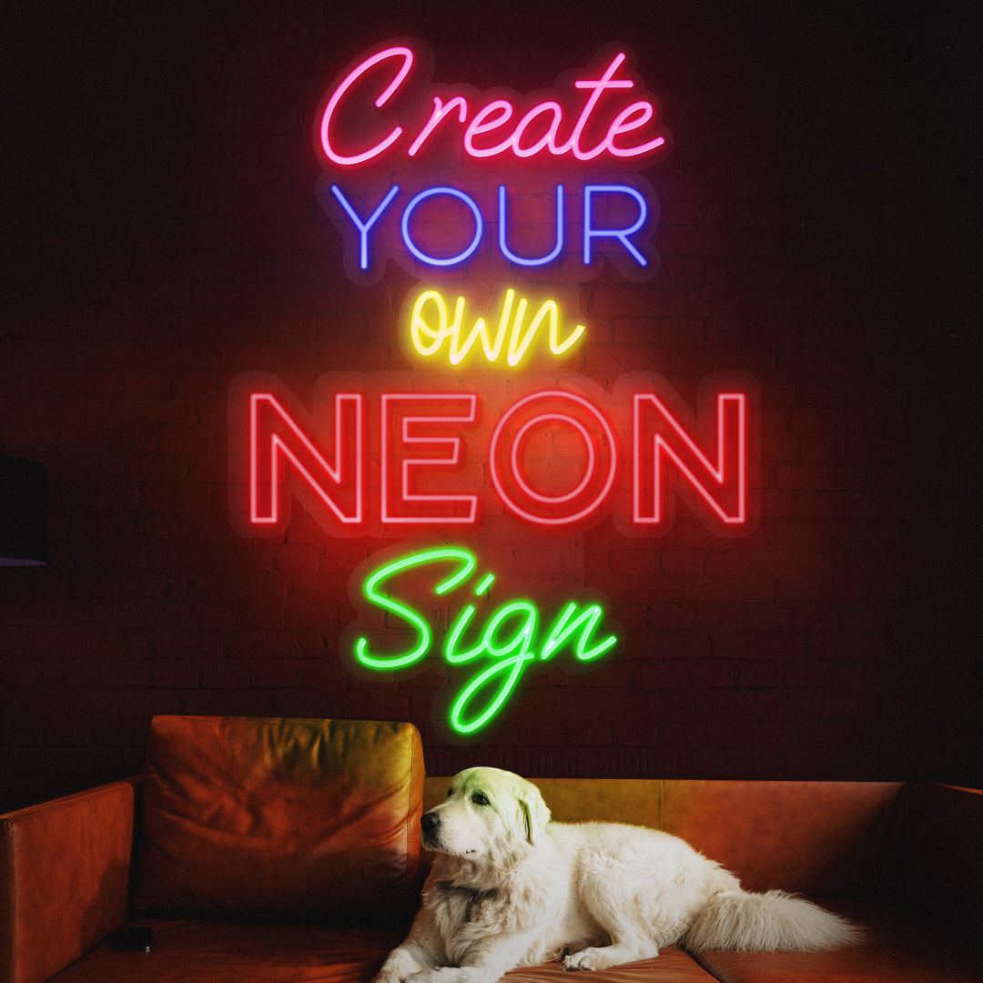Neon Lights For Room - Custom Neon Wall Sign - Guaranteed Safety & Durability - Personalised Text - 3 Year Warranty
