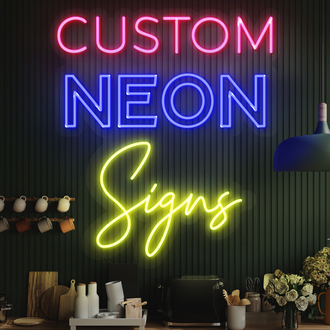 Neon Lights For Room - Custom Neon Wall Sign - Guaranteed Safety & Durability - Personalised Text - 3 Year Warranty