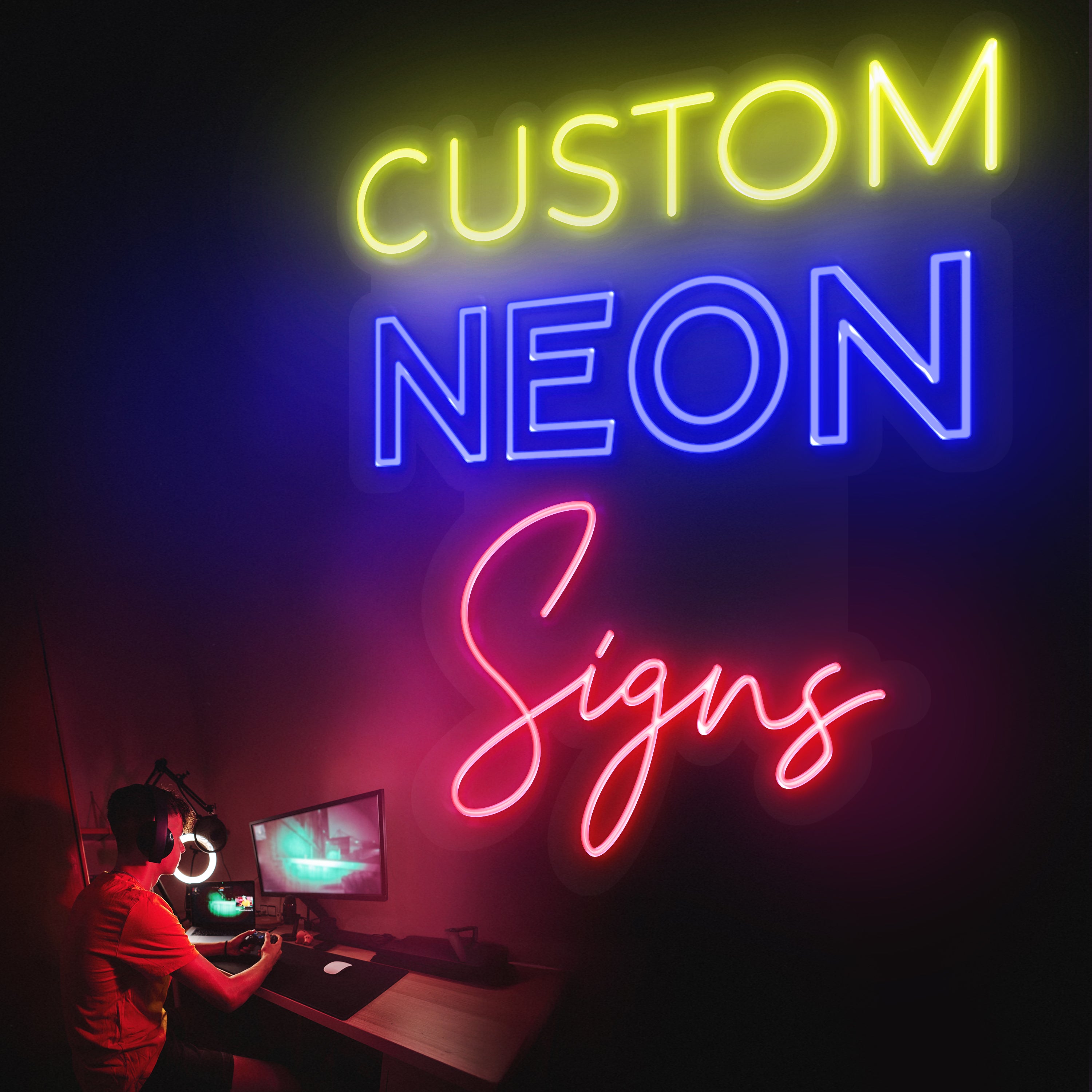Custom Neon Signs - Neon LED Lights For Indoor and Outdoor - High Quality Personalised Text - 3 Year Warranty