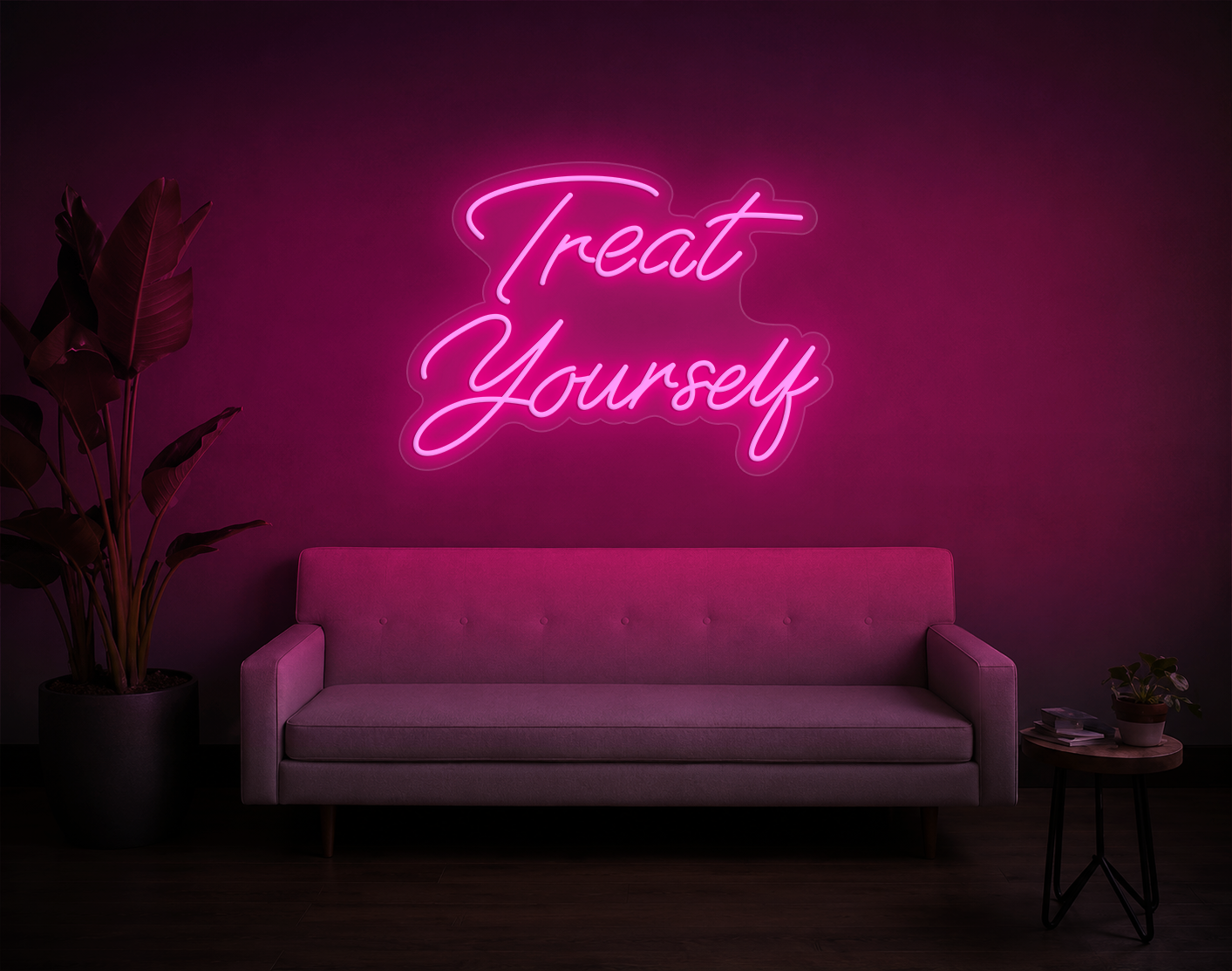 Treat Yourself LED Neon Sign