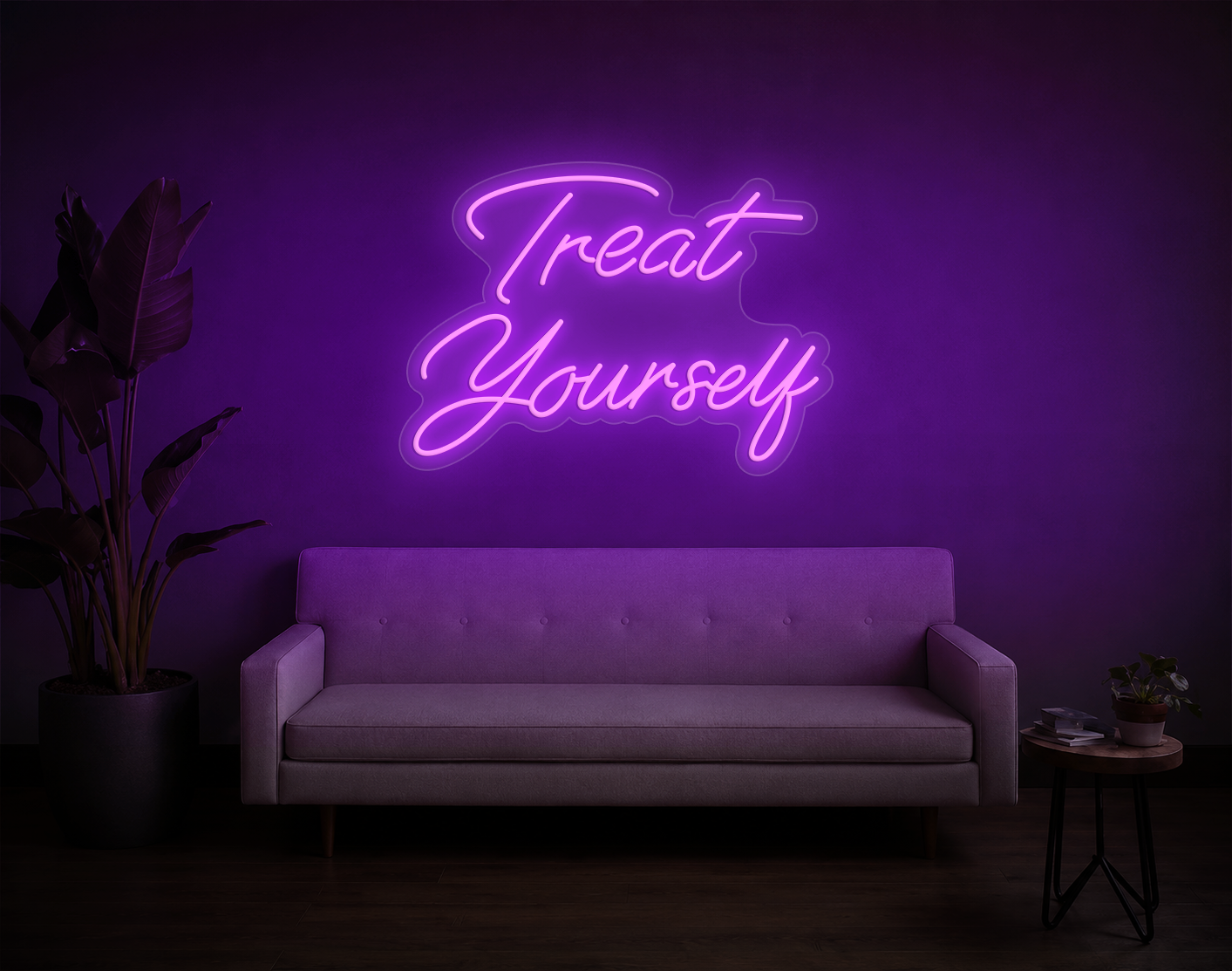 Treat Yourself LED Neon Sign