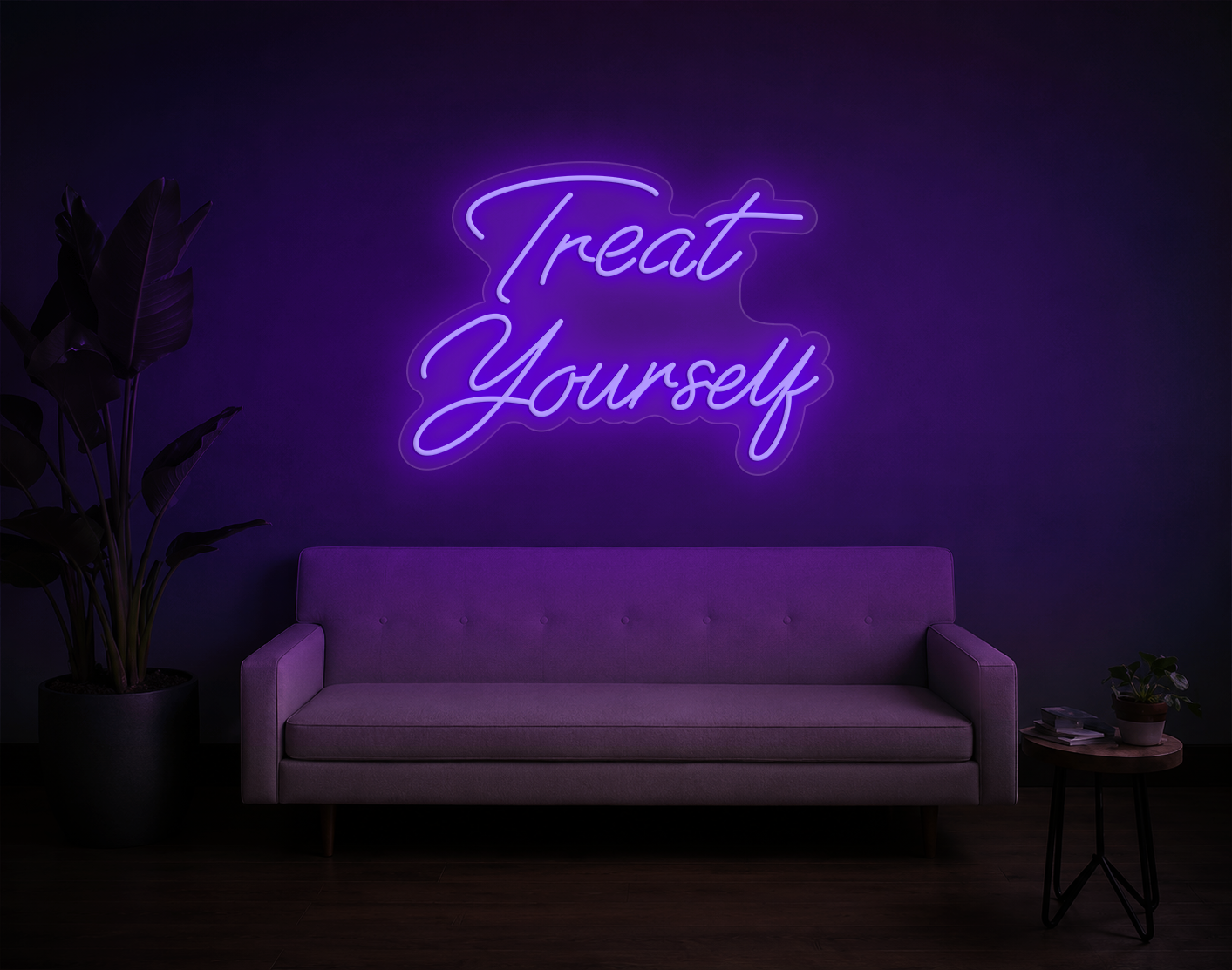 Treat Yourself LED Neon Sign