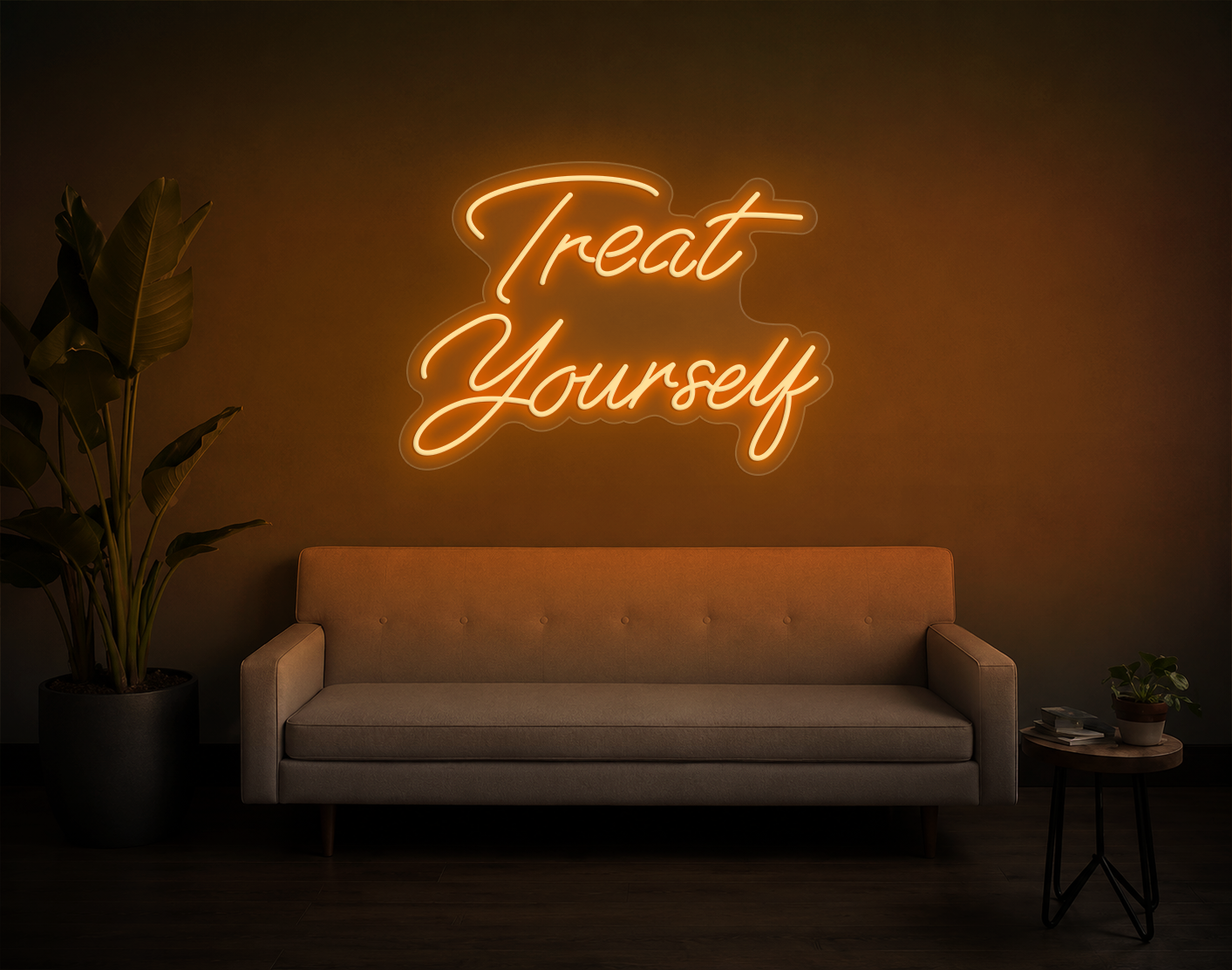 Treat Yourself LED Neon Sign