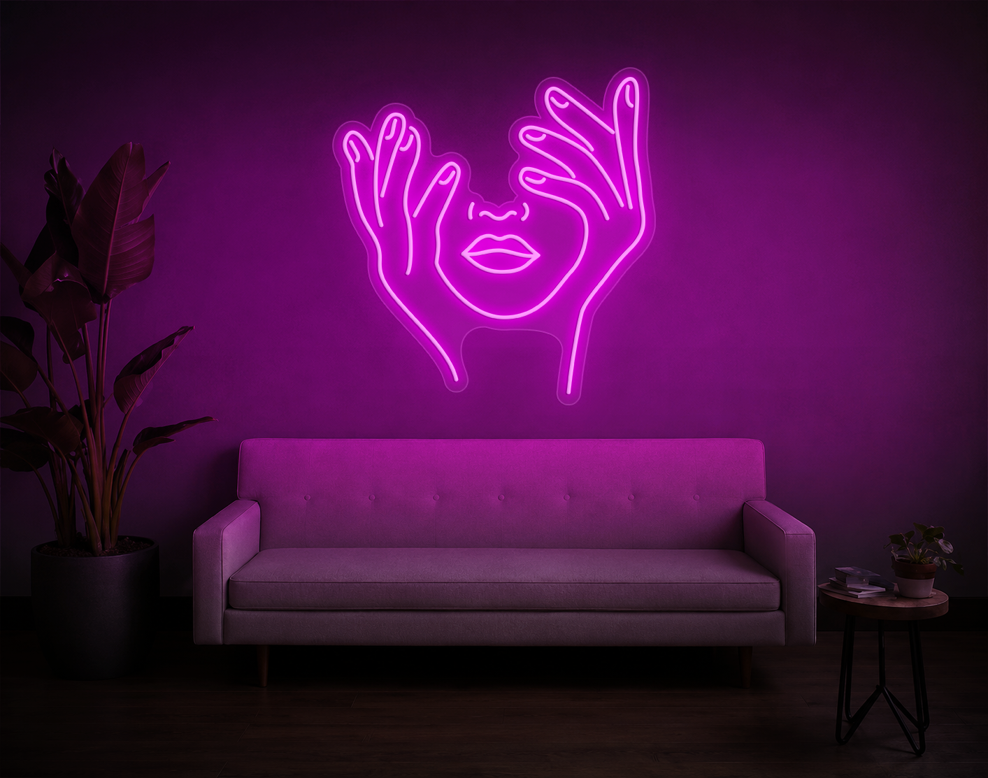 Trippy Face LED Neon Sign