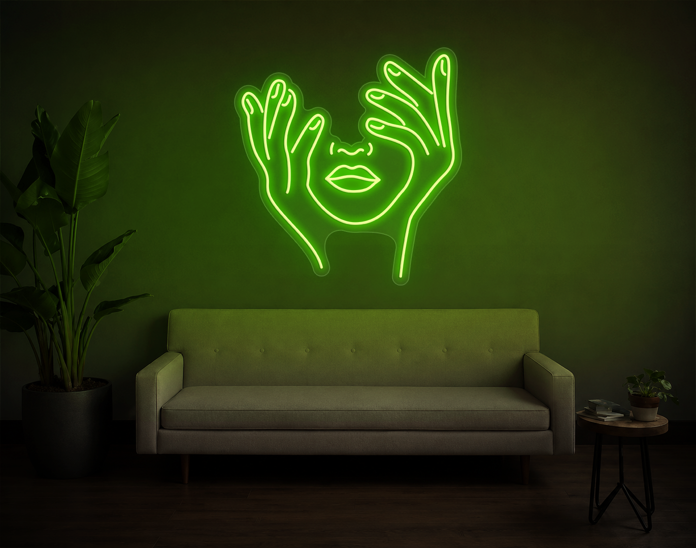 Trippy Face LED Neon Sign