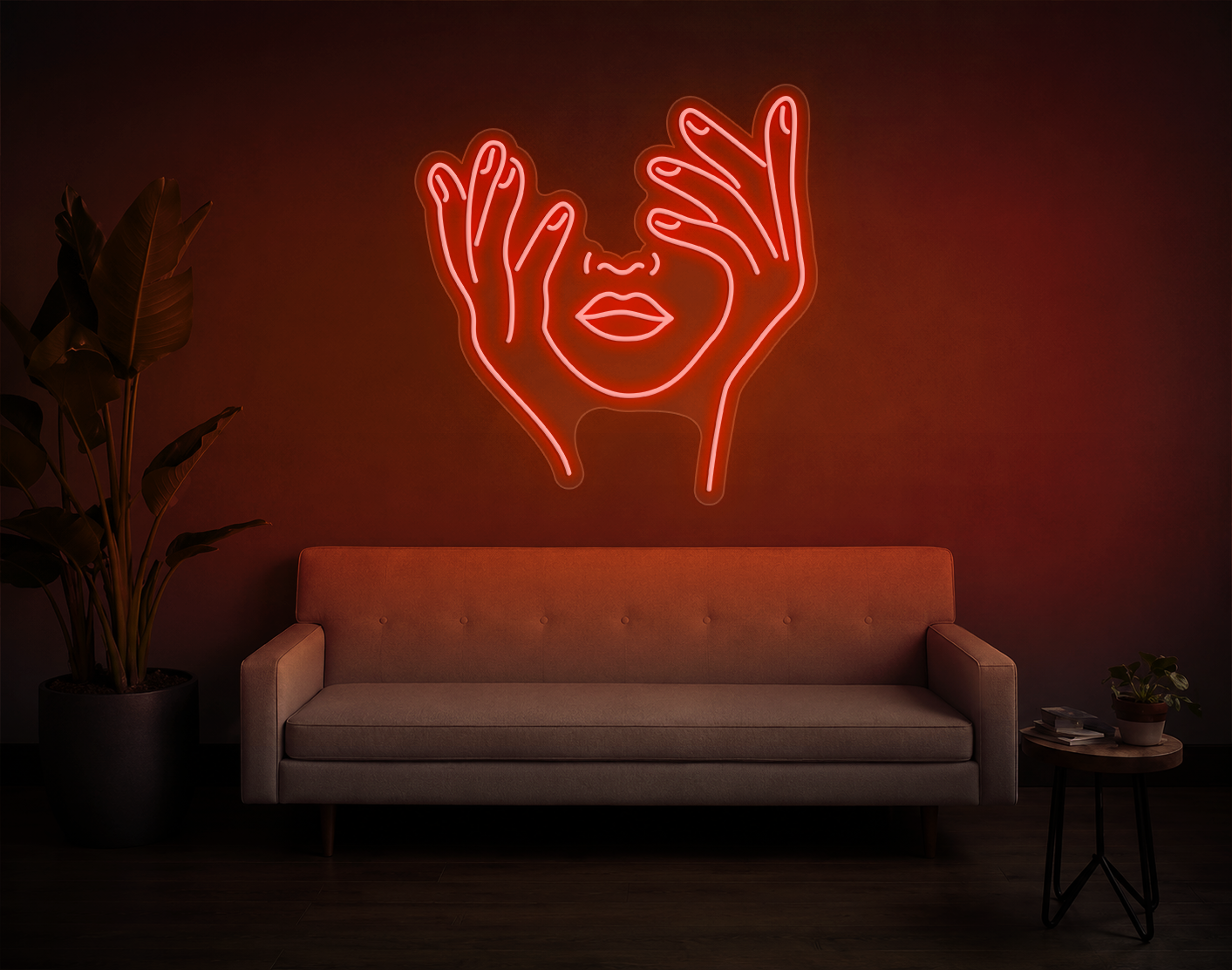 Trippy Face LED Neon Sign