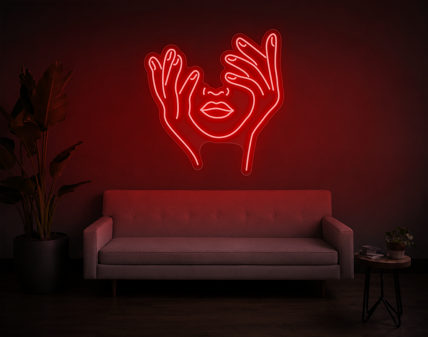 Trippy Face LED Neon Sign