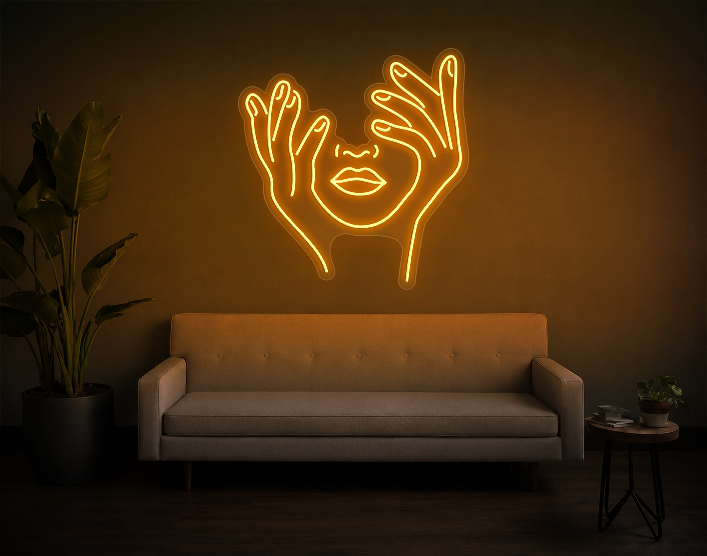Trippy Face LED Neon Sign