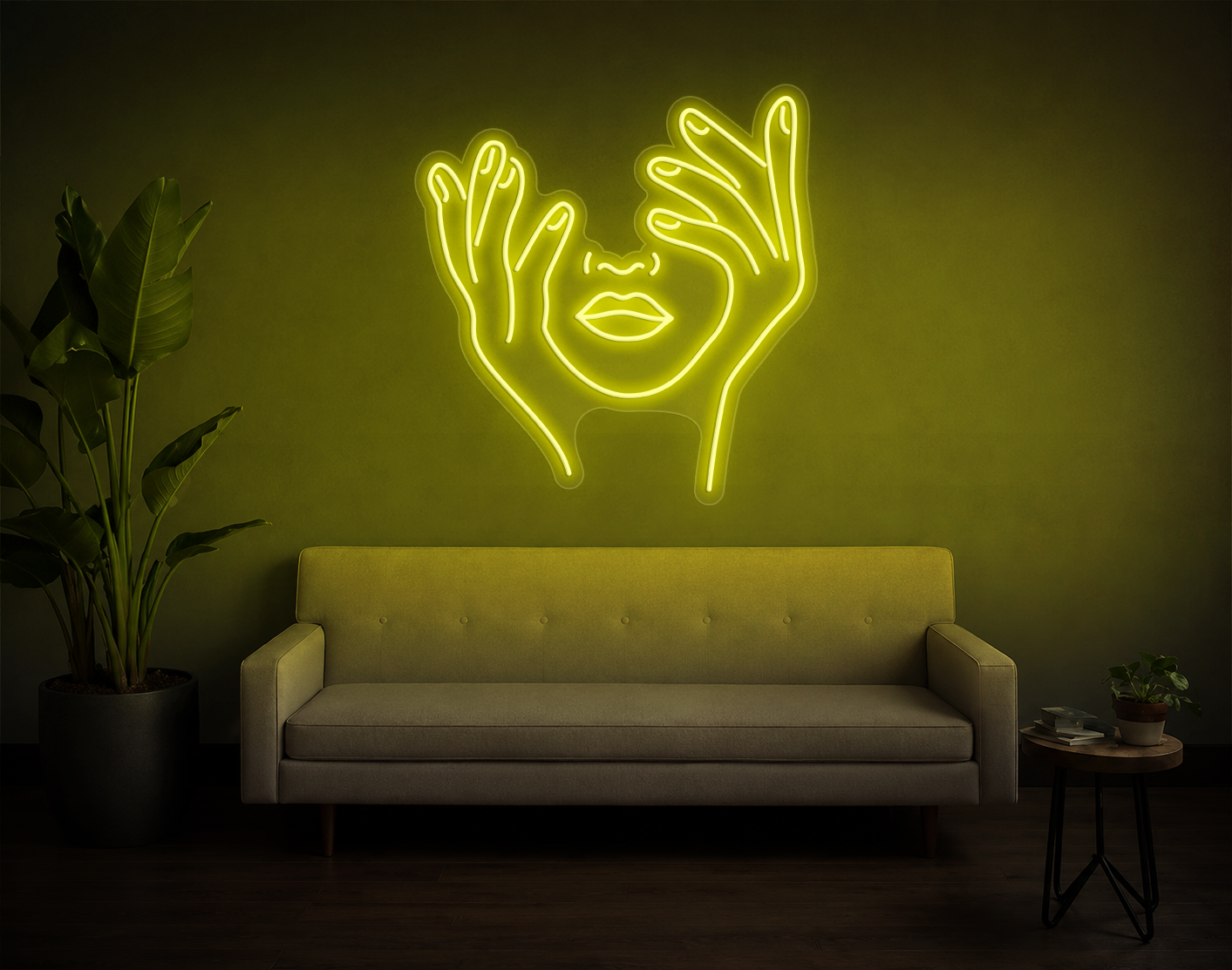 Trippy Face LED Neon Sign