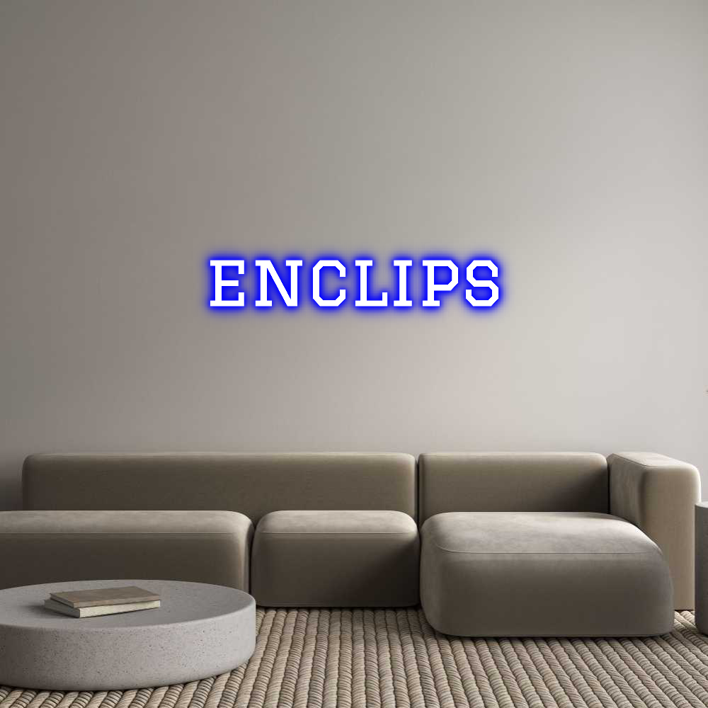 Custom Neon Text - enclips