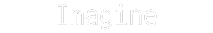 Custom Neon Text - Imagine