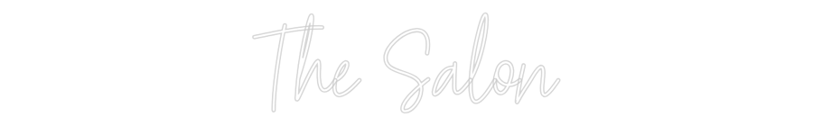 Custom Neon Text - The Salon
