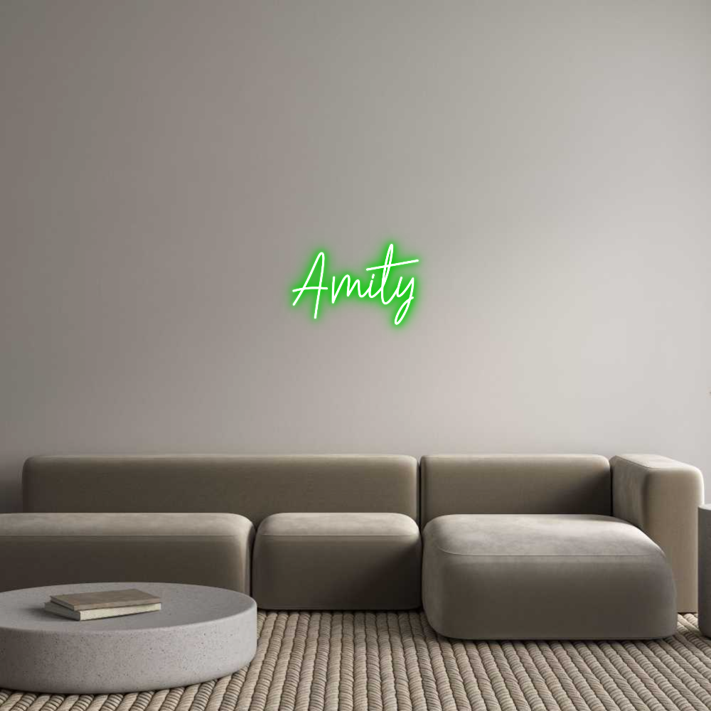 Custom Neon Text - Amity
