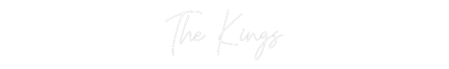 Custom Neon Text - The Kings