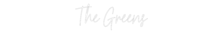 Custom Neon Text - The Greens