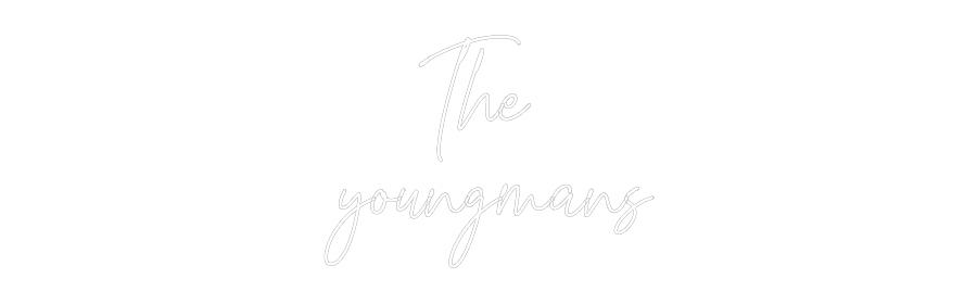 Custom Neon Text - The
youngmans
