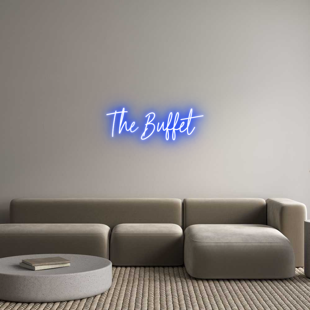 Custom Neon Text- The Buffet