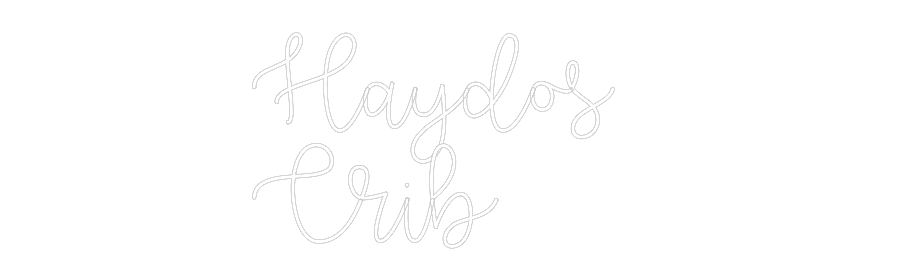 Custom Neon Text - Haydos
Crib