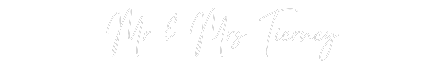 Custom Neon Text - Mr & Mrs Tier...
