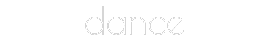 Custom Neon Text - dance