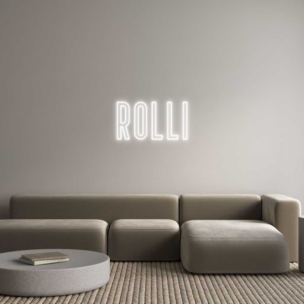 Custom Neon Text - ROLLI