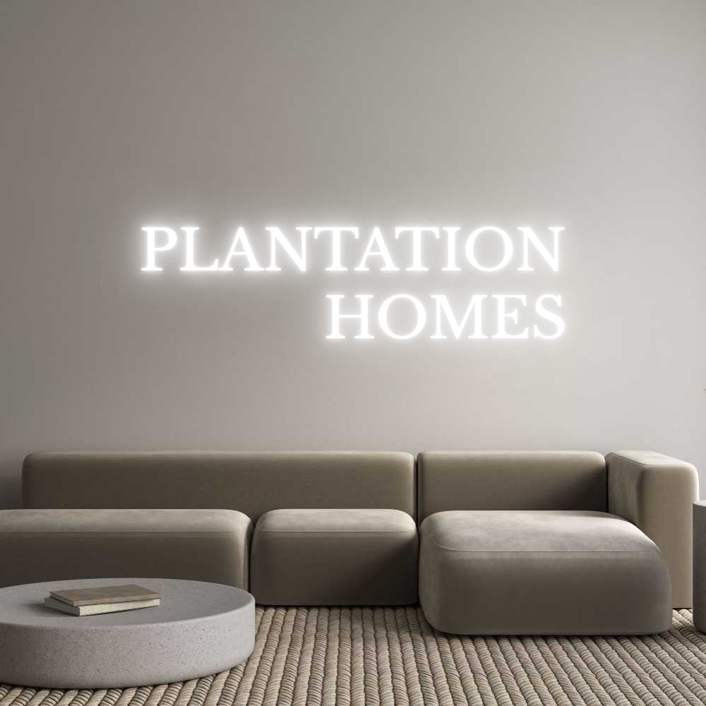 Custom Neon Text - PLANTATION
...