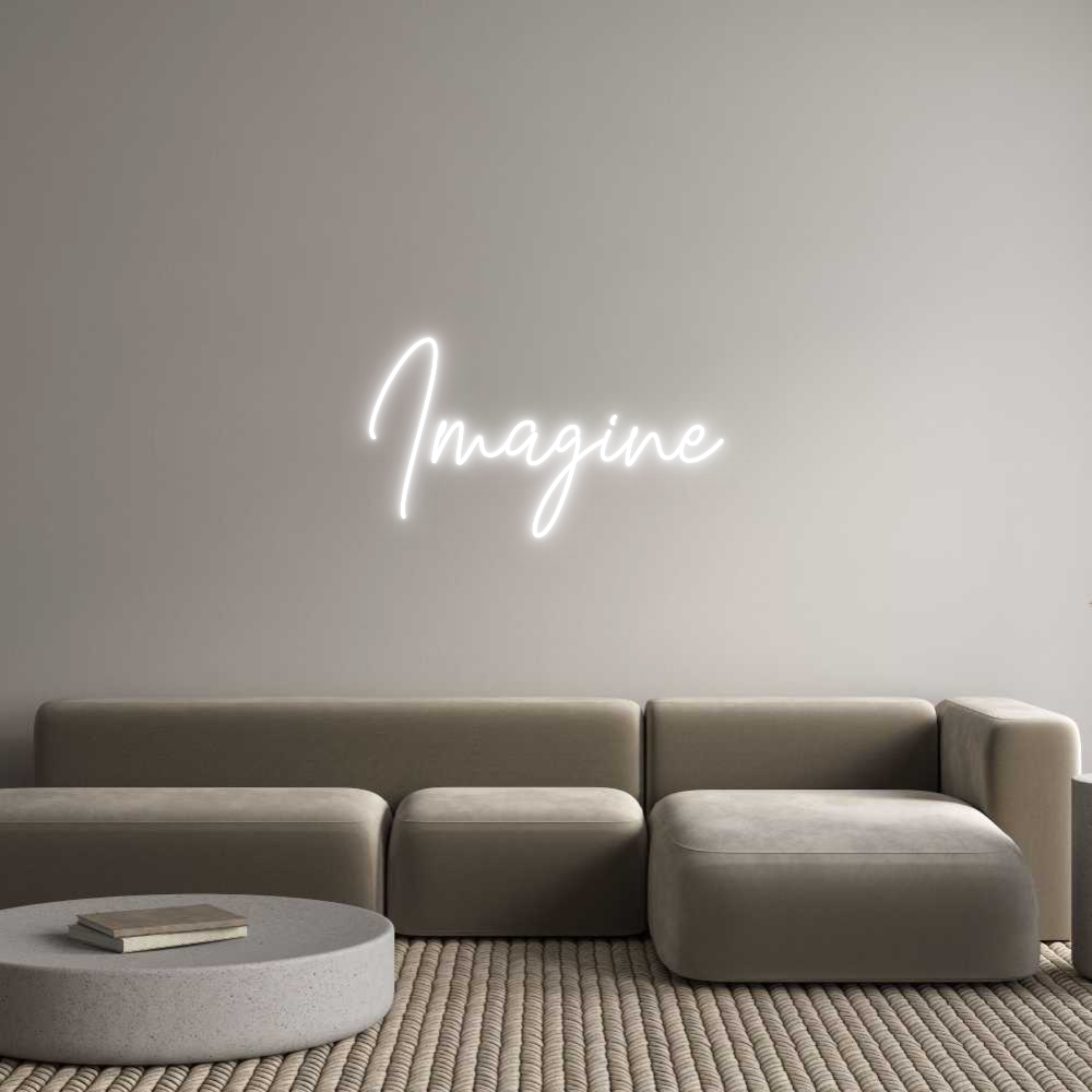 Custom Neon Text - Imagine