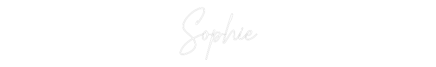 Custom Neon Text - Sophie
