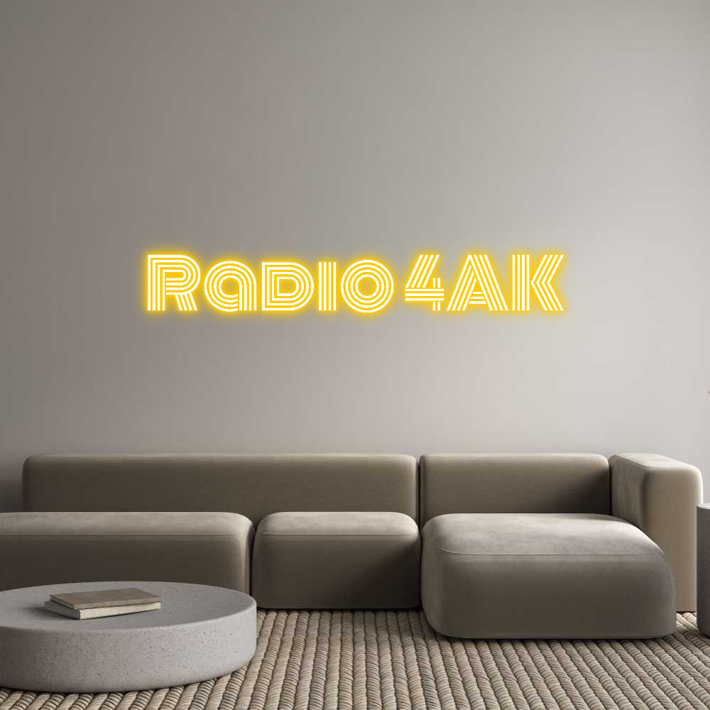 Custom Neon Text - Radio 4AK