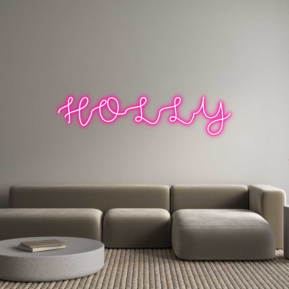 Custom Neon Text - HOLLY