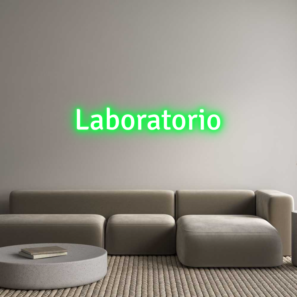 Custom Neon Text- Laboratorio
