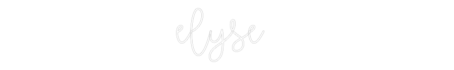 Custom Neon Text - elyse