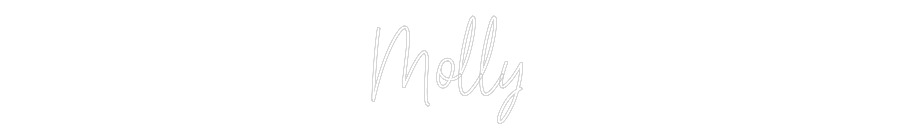 Custom Neon Text - Molly