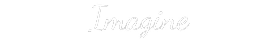 Custom Neon Text - Imagine
