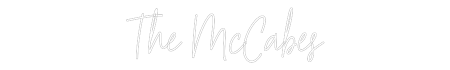 Custom Neon Text - The McCabes
