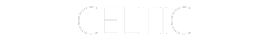 Custom Neon Text - CELTIC