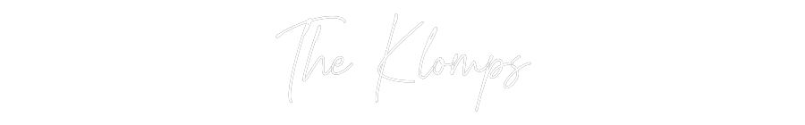 Custom Neon Text - The Klomps