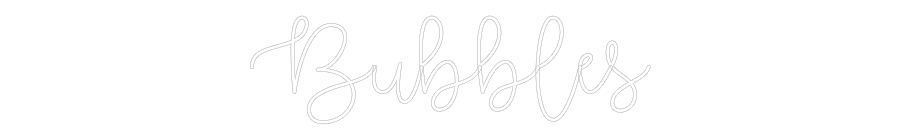 Custom Neon Text - Bubbles