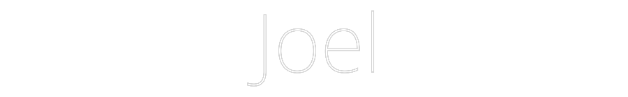 Custom Neon Text - Joel