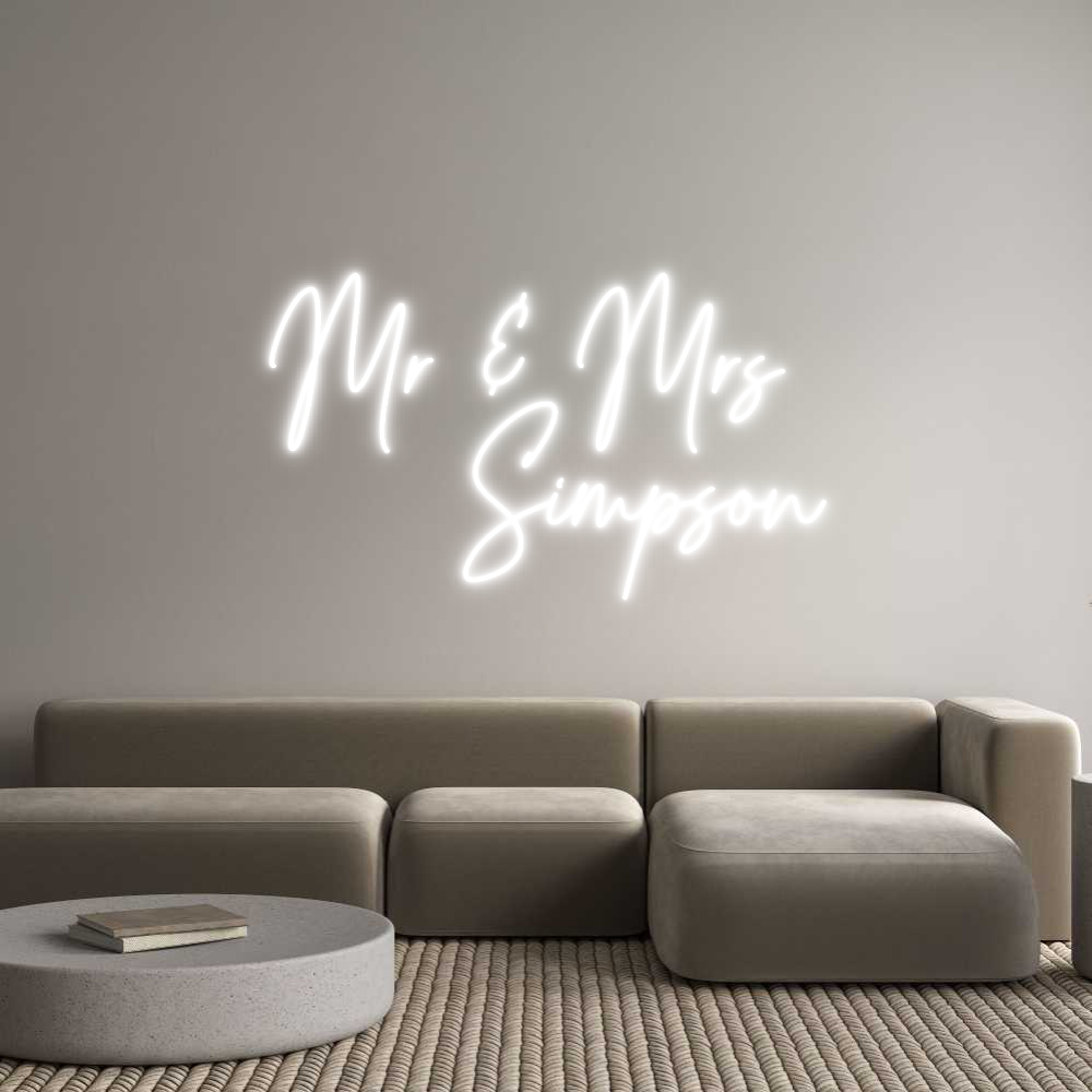 Custom Neon Text- Mr & Mrs
Si...