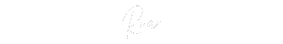 Custom Neon Text - Roar