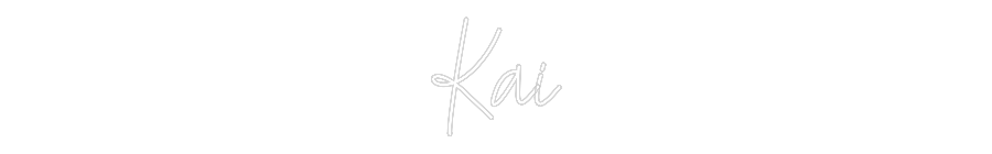 Custom Neon Text - Kai