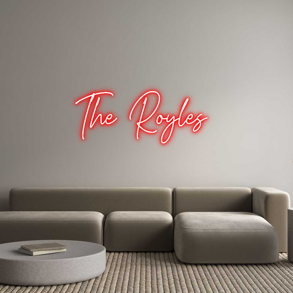 Custom Neon Text - The Royles