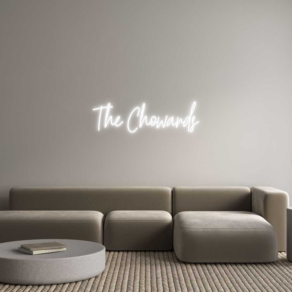 Custom Neon Text - The Chowards