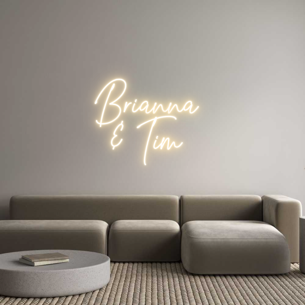 Custom Neon Text- Brianna
& T...