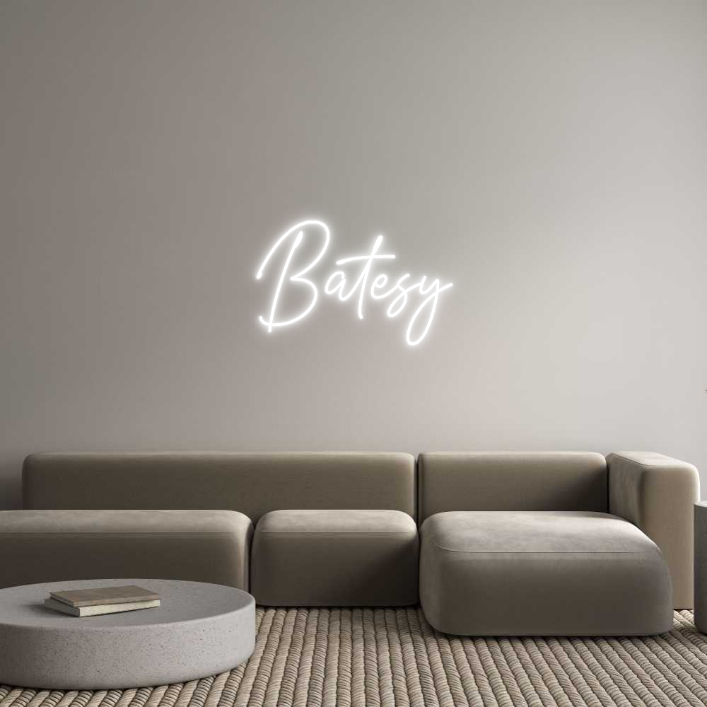 Custom Neon Text - Batesy