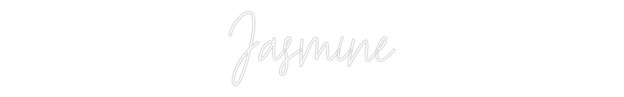 Custom Neon Text - Jasmine